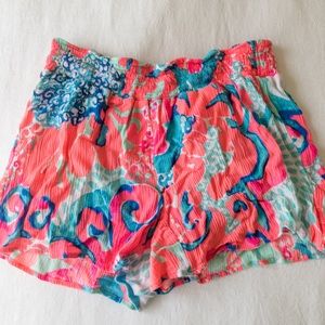 Lilly Pulitzer smocked waist shorts